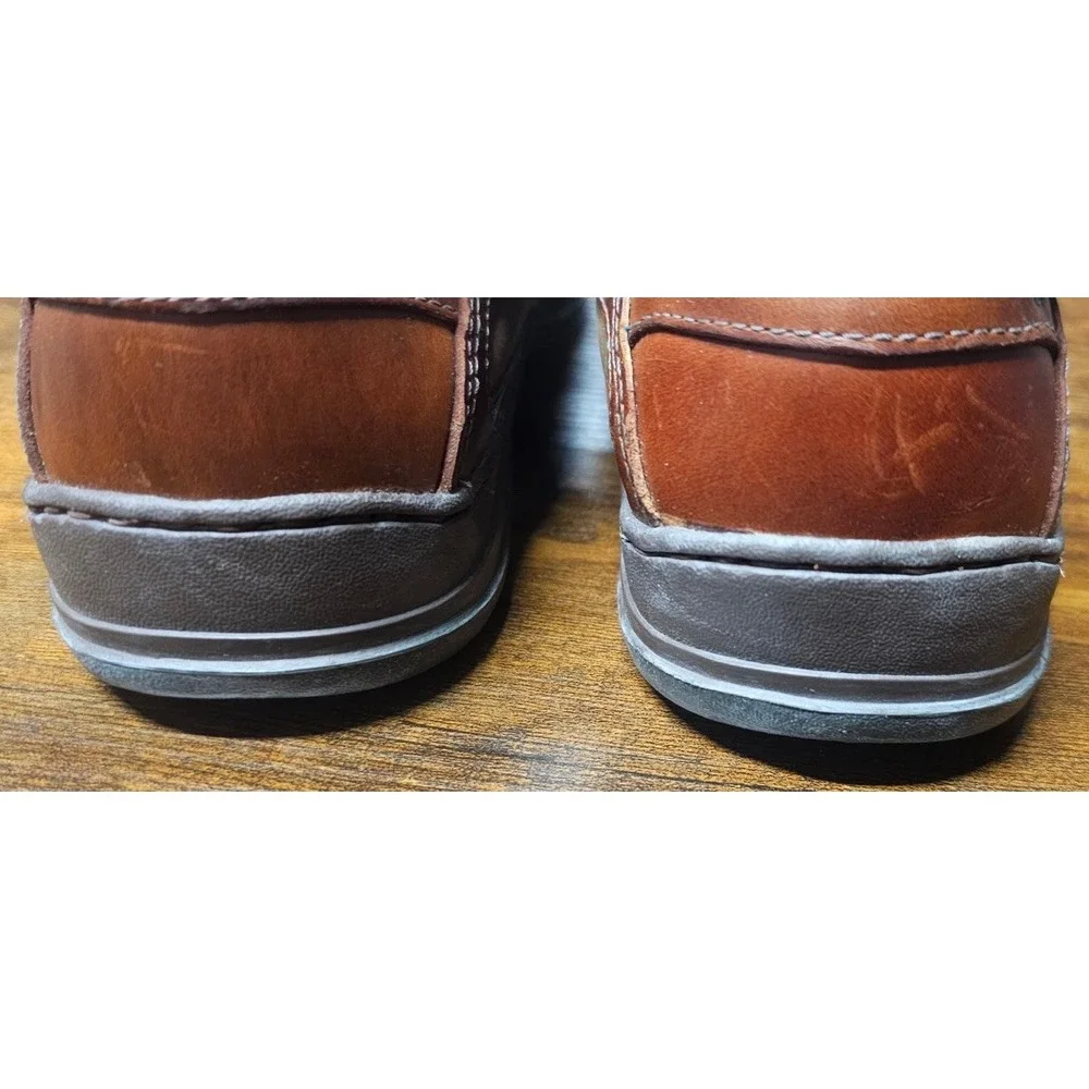 Sebago Oiled Waxy Boat Brown Shoes Men's Size 8.5 M